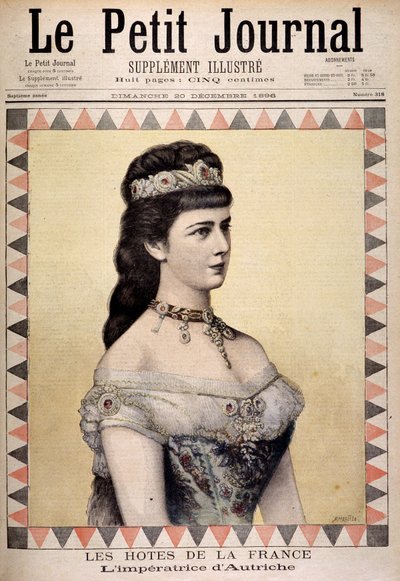 Portrett av keiserinne Elisabeth av Østerrike (Sissi) av Unknown artist
