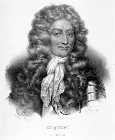 Portrett av markisen Abraham Duquesne, fransk sjømann (1610-1688) av Unknown artist