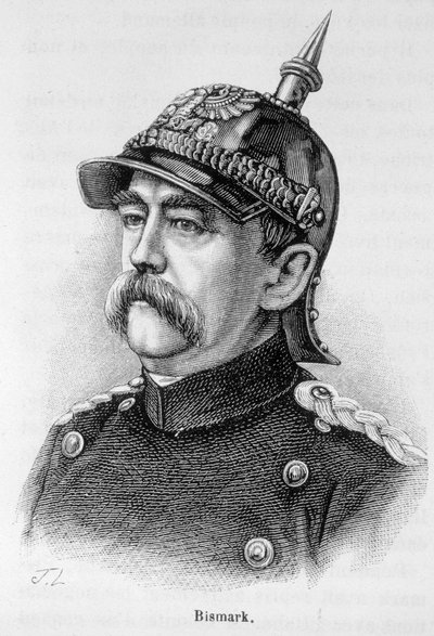 Portrett av prinsen av Bismarck (1815 - 1898) av Unknown artist