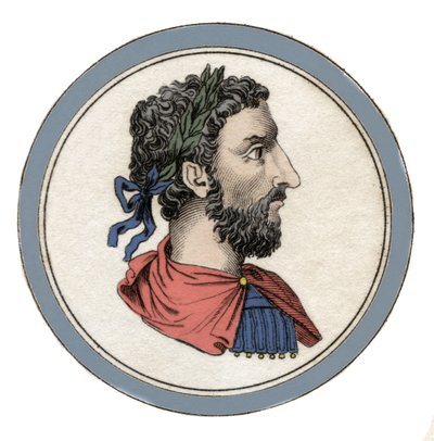 Portrett av den romerske keiseren Marc Aurele (Cæsar Marcus Aurelius Antoninus Augustus) (121-180) av Unknown artist