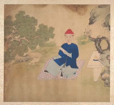 Portretter av familiemedlemmer, midten av 1800-tallet (album med nitten blader; blekk og farge på silke) av Unknown Artist