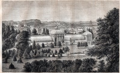 Public garden of Bordeaux - Jardin public - Bordeaux - engraving around 1867 av Unknown artist