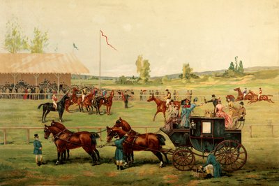 Race felter. Fargekromolitografi sent på 1800-tallet. Paris, dekorativ kunst av Unknown artist