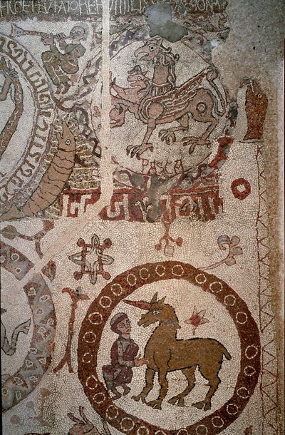Representasjon av den imaginære indiske faunaen som symboliserer bedriftene til Alexander den store av Unknown artist