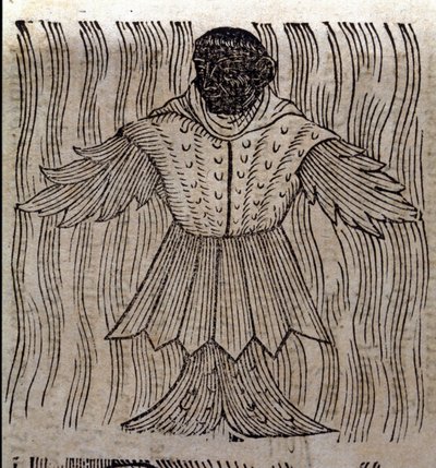 Representasjon av sjømunken, den imaginære fisken og det marine monsteret. Gravering fra "Prodigiorum ac ostentorum chronicon" av Conrad Lycosthenes (Konrad Wolffhart av Unknown artist
