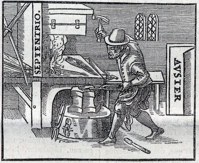 Reproduksjon av graveringen av verket fra 1600 "De Magnete, Magneticisque Corporibus, et de Magno Magnete Tellure"" (eller Magnetism and Magnetic Bodies, and Great Magnet of the Earth) av William Gilbert (eller William Gylberde) av Unknown artist