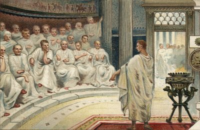 Romersk politisk system: Senatet av Unknown artist