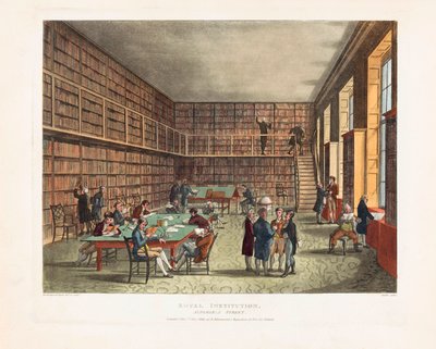 Royal Institution Library av Unknown artist