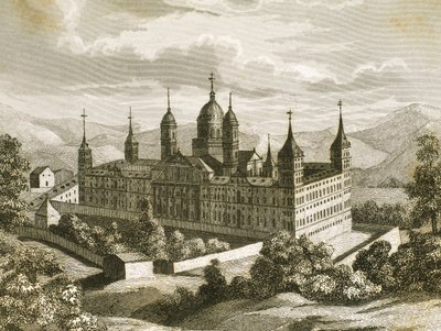 Det kongelige klosteret San Lorenzo de El Escorial, provinsen Madrid, Spania av Unknown