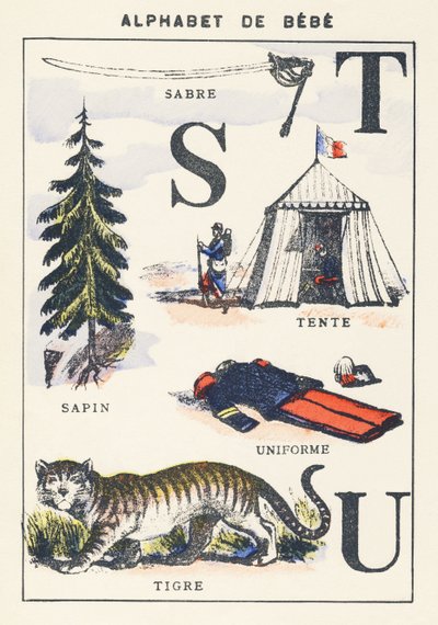 S T U: sabel, for, leie, tiger, uniform av Unknown artist