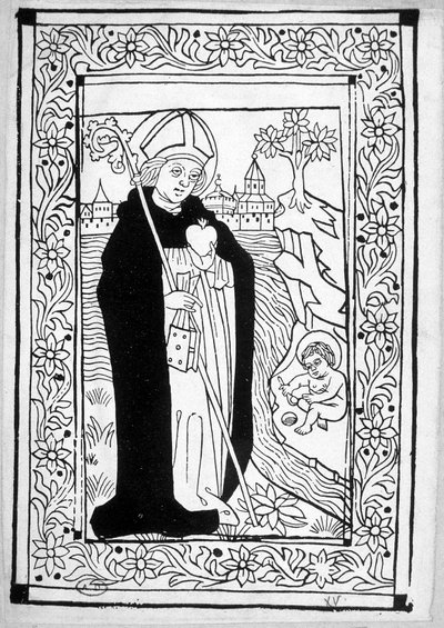 Saint Augustine - gravering av Unknown artist