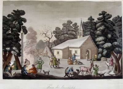 Samoid-messen i Sibir. I "" Den gamle og moderne drakten"" av Unknown artist