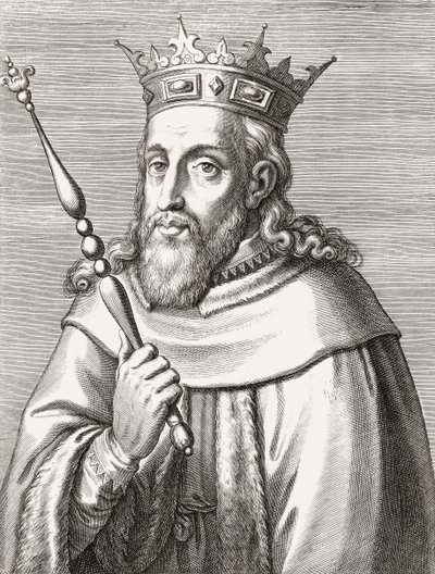 Sancho II, konge av Portugal. Portrett. av Unknown artist