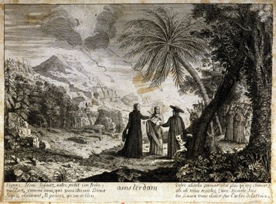 Satirisk vignett mot jansenismen. av Unknown artist