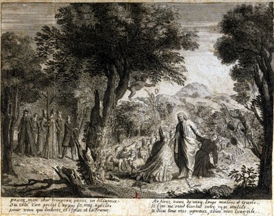 Satirisk vignett mot jansenismen. av Unknown artist