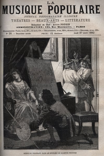 Scene av portrettet i "" e Sicilian ou l