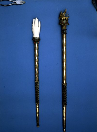 Septre brukt (rettferdighetens hånd) for kroningen av Napoleon, kongen av Italia av Unknown artist