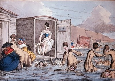 Sjøbad i Brighton - 1800-tallet, B.N. av Unknown artist