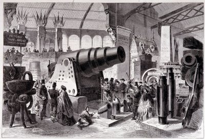 Seksjon for prøyssisk metallurgi (Canon) i Maskingalleriet av Unknown artist