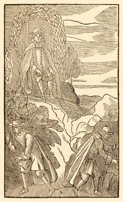 Skal de som feiler begynne ennå riktig slutt? fra The Pilgrims Progress From This World, To That What Is To Come av John Bunyan (1628-1688) Christian klatrer på vanskelighetsbakken med å kjenne den rette av Unknown