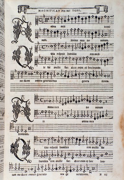 Noter fra Magnificat av Giovanni Animuccia av Unknown artist