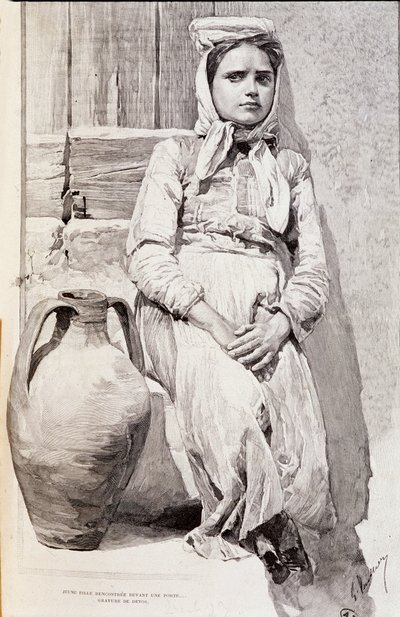 siciliansk jente av Unknown artist