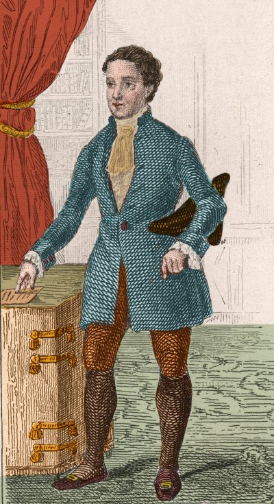 Siecle des Lumieres: portrett av Denis Diderot (1713-1784), fransk forfatter og filosof. Gravering fra 1876. av Unknown artist