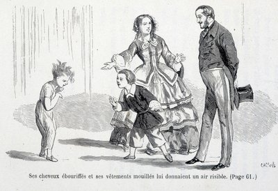Sophie wet - i "The misfortunes of Sophie"" av grevinnen av Ségur, Hachette av Unknown artist