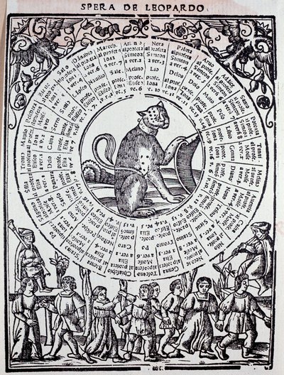 Sphere du Leopard "" Triomphe de la fortune "(Triompho of Fortune) av Sigismondo Fanti (1500-tallet) 1526 Venezia, Marciana-biblioteket av Unknown artist
