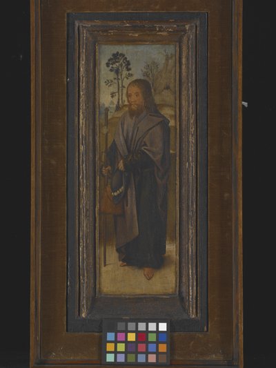 St. James (Pilegrimen) (olje på tre) av Unknown artist