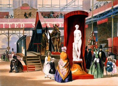 Statue av den greske slaven på verdensutstillingen i London av Unknown artist