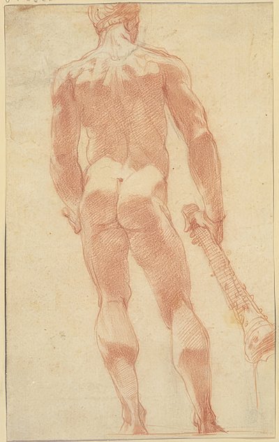 Stående Hercules fra baksiden av Unknown