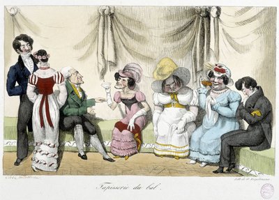 Tapestry du bal - n.d., tidlig på 1800-tallet, Carnavalet av Unknown artist
