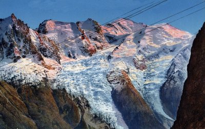 Seilbahn Planpraz-le-Brevent Chamonix, Haute-Savoie, Rhone-Alpes, Frankreich von Unknown Artist