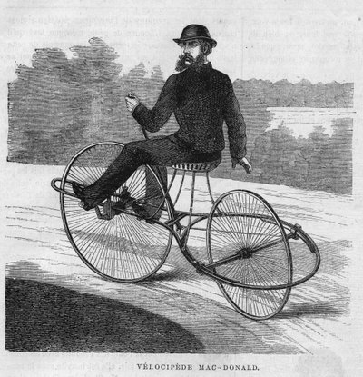 Den amerikanske velocipeden Mac-Donald. 1869 av Unknown artist