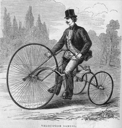 Den amerikanske velocipeden til Isaac Samuel. 1869 av Unknown artist