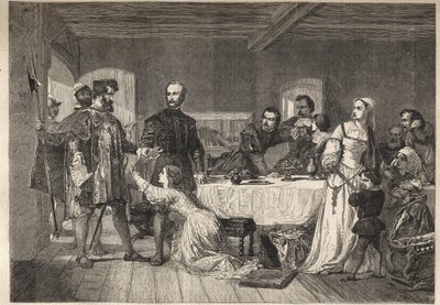 Arrestasjonen av John Brown, av Ashford, en Lollard og en av de første martyrene i den tidlige delen av Henry VIIs regjeringstid - 1517 - av Unknown artist