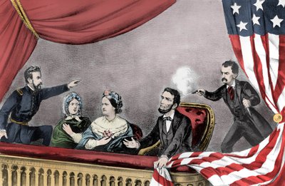 Mordet på Abraham Lincoln av John Wilkes Booth ved Ford