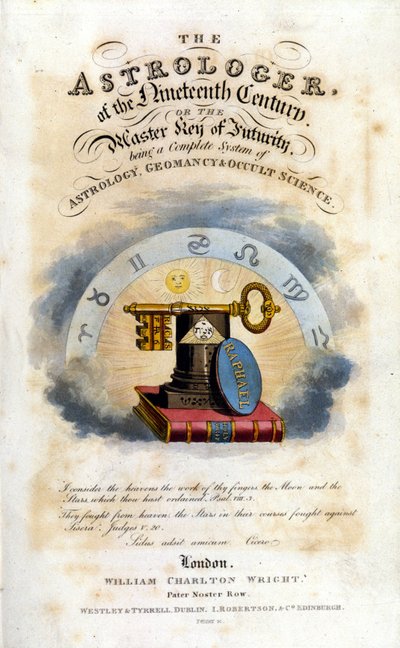 Astrologen i det nittende århundre. Avhandling om astrologi og okkulte vitenskaper. 1825. av Unknown artist