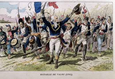 Slaget ved Valmy (1792) - gravering, slutten av 1800-tallet av Unknown artist