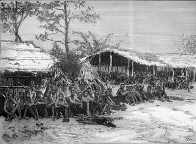 The Brazza Mission in West Africa (Pietro Paolo Savorgnan di Brazza or Pierre Paul Francois Camille Savorgnan de Brazza av Unknown artist