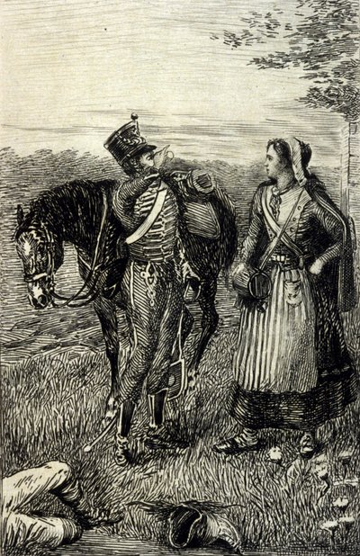Den karteusiske parmaen til Stendhal. 1800-talls gravering. av Unknown artist