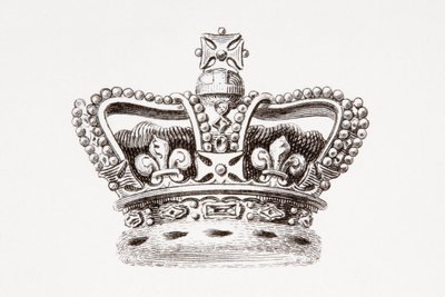 Englands krone, utgitt i 1820 (trykt) av Unknown artist