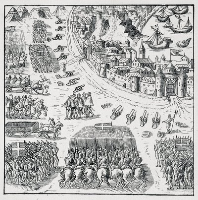 Hertugen av Anjou (Henry III) etter å ha blitt valgt til konge av Polen (i 1573) og ble tvunget til å gå og ta denne kronen i besittelse ustanselig, ble beleiringen av La Rochelle opphevet, og Rochellois fikk alt de ba om for seg selv og til av Unknown artist