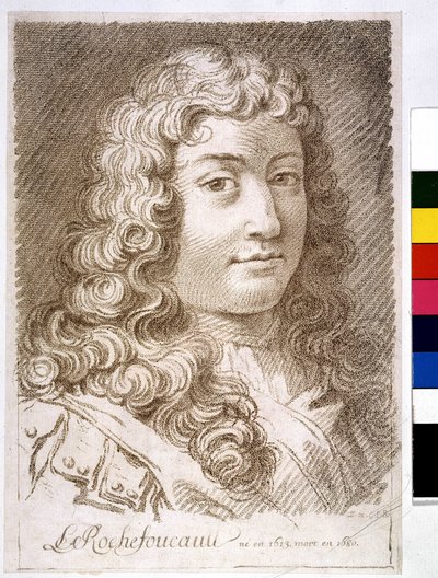 Hertugen av La Rochefoucault - trykk av Unknown artist