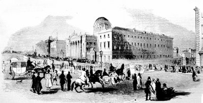 De fire domstolene. Dublin. 1800-talls gravering. av Unknown artist