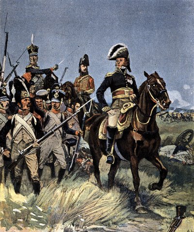 De store slagene - marskalk Michel Ney (1769-1815) ved Friedland, 14. juni av Unknown artist