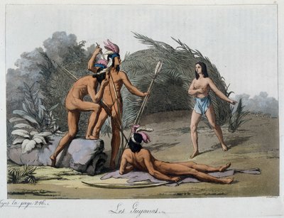 Guijanas, indianere i Paraguay. I "" Den gamle og moderne drakten"" av Unknown artist