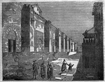 Moskeen i Cordoba i Spania. I dag den kristne katedralen av Unknown artist