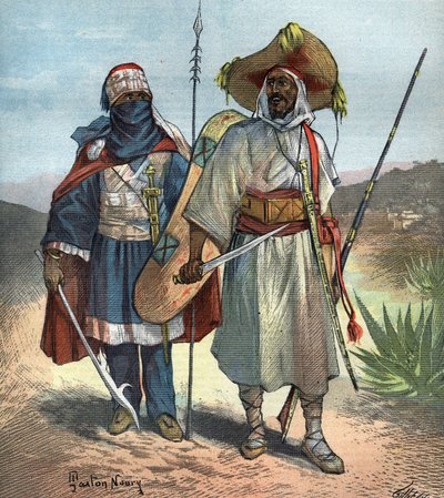 The Tuareg in 1892. av Unknown artist